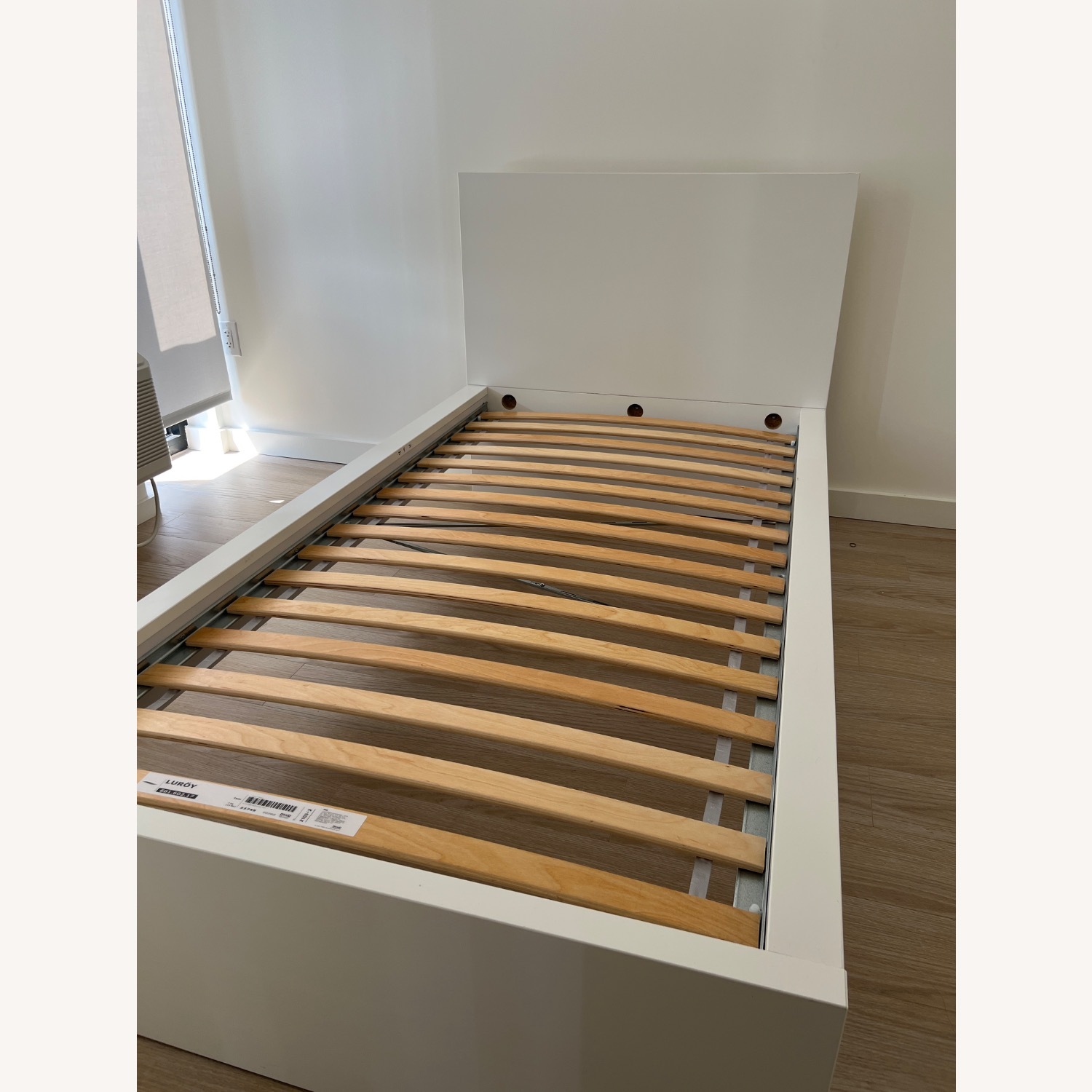 IKEA Malm Twin Bed with Luroy Slats - image-1