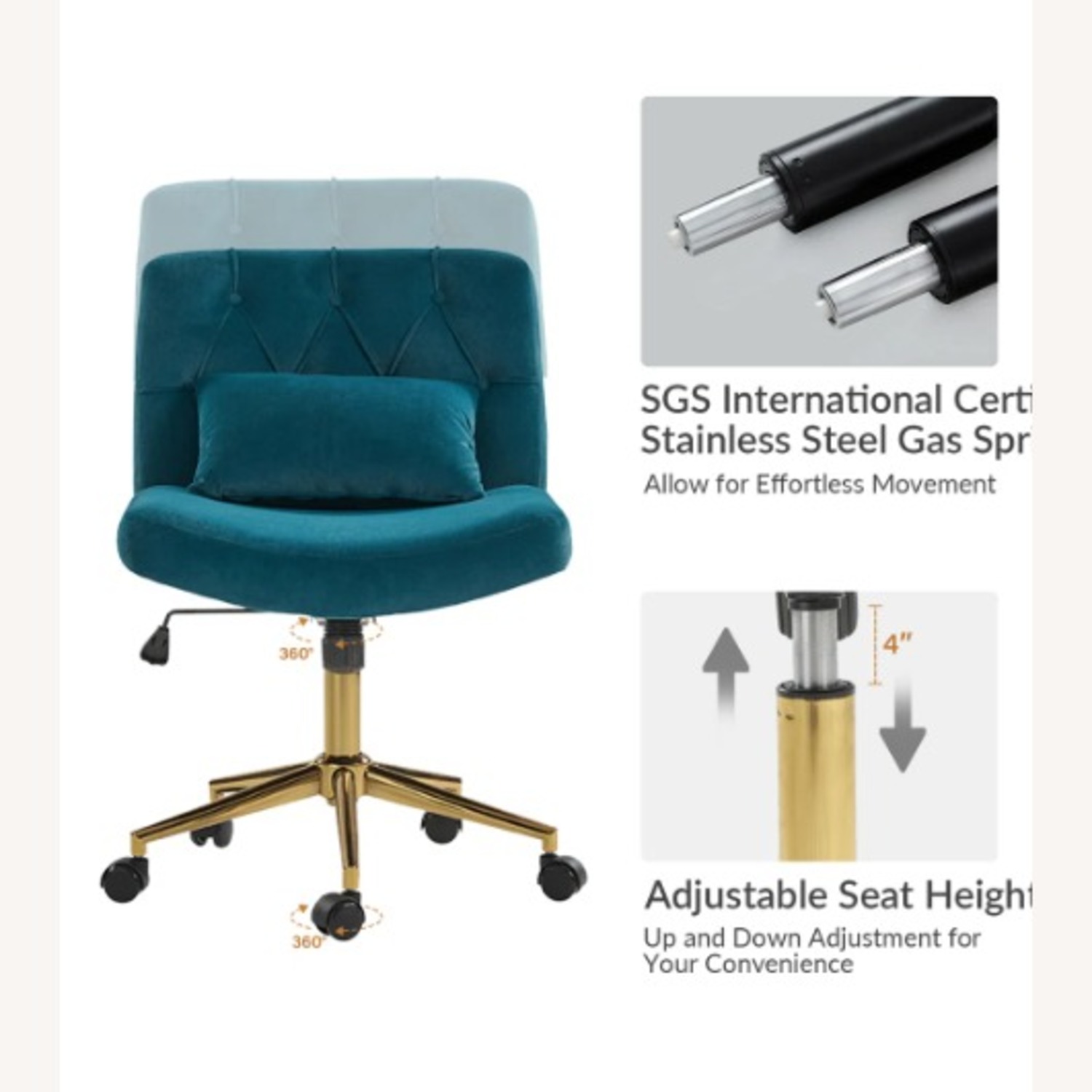 Acquanette Polyester Office Chair - image-3