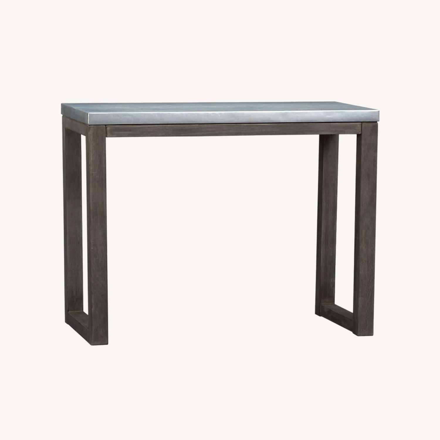 CB2 Stern Counter Table W Protective Glass Top - image-0