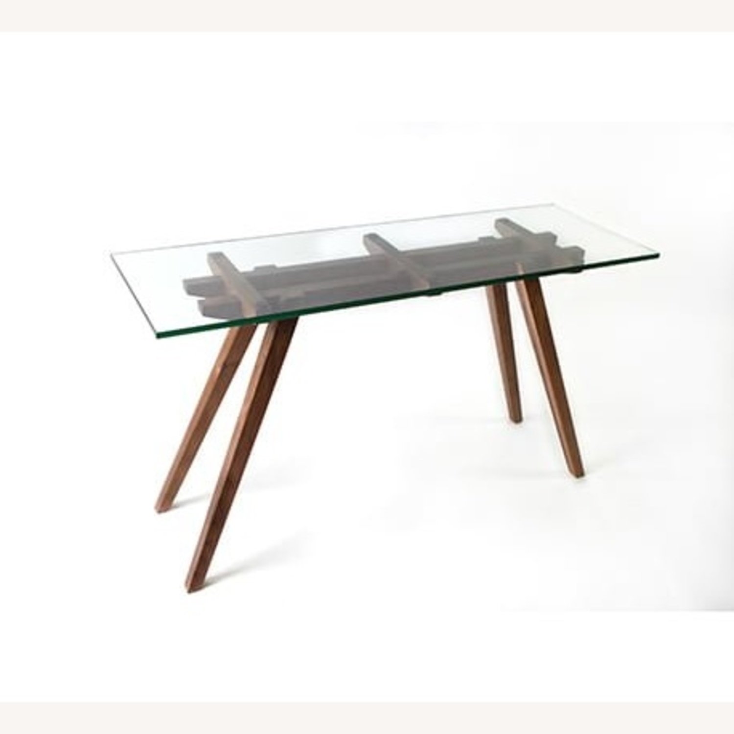 Organic Modernism Recoleta Walnut + Glass Table - image-7