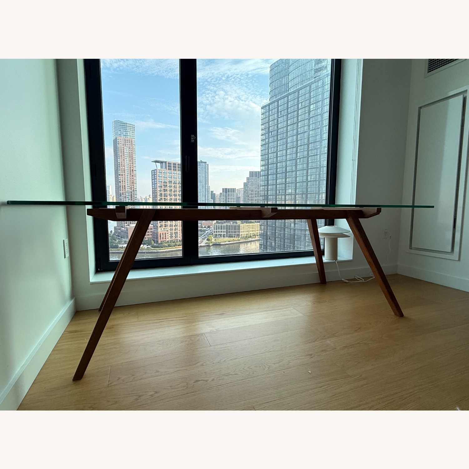 Organic Modernism Recoleta Walnut + Glass Table - image-1