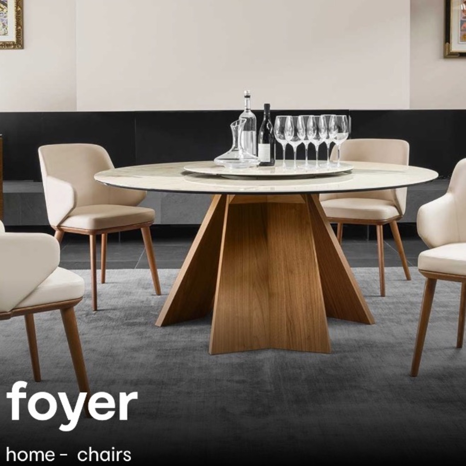 Calligaris High End Italian Designer Dining Table and Chairs - image-9