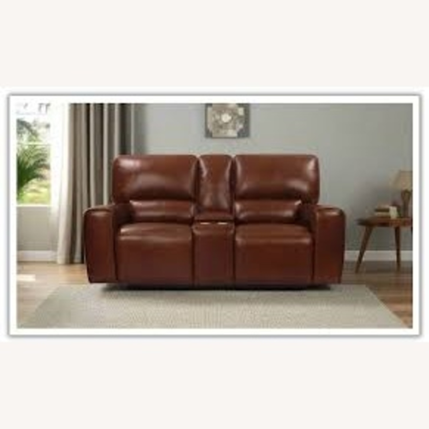 Leather Italia USA Brown Power Reclining Loveseat  - image-13