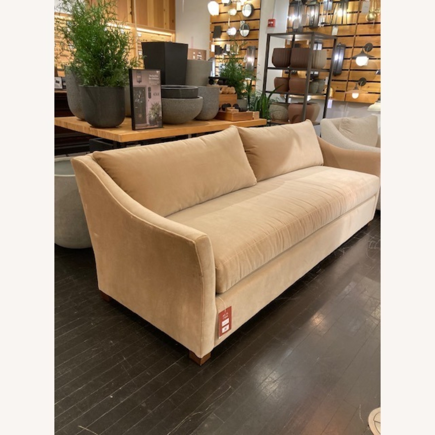 Rejuvenation Astrid Sofa in Vance Velvet Taupe - image-6