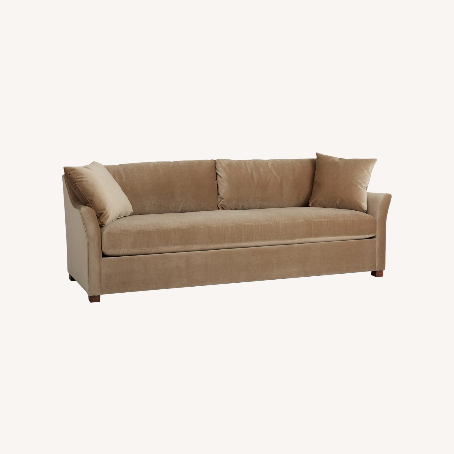 Rejuvenation Astrid Sofa in Vance Velvet Taupe - image-0