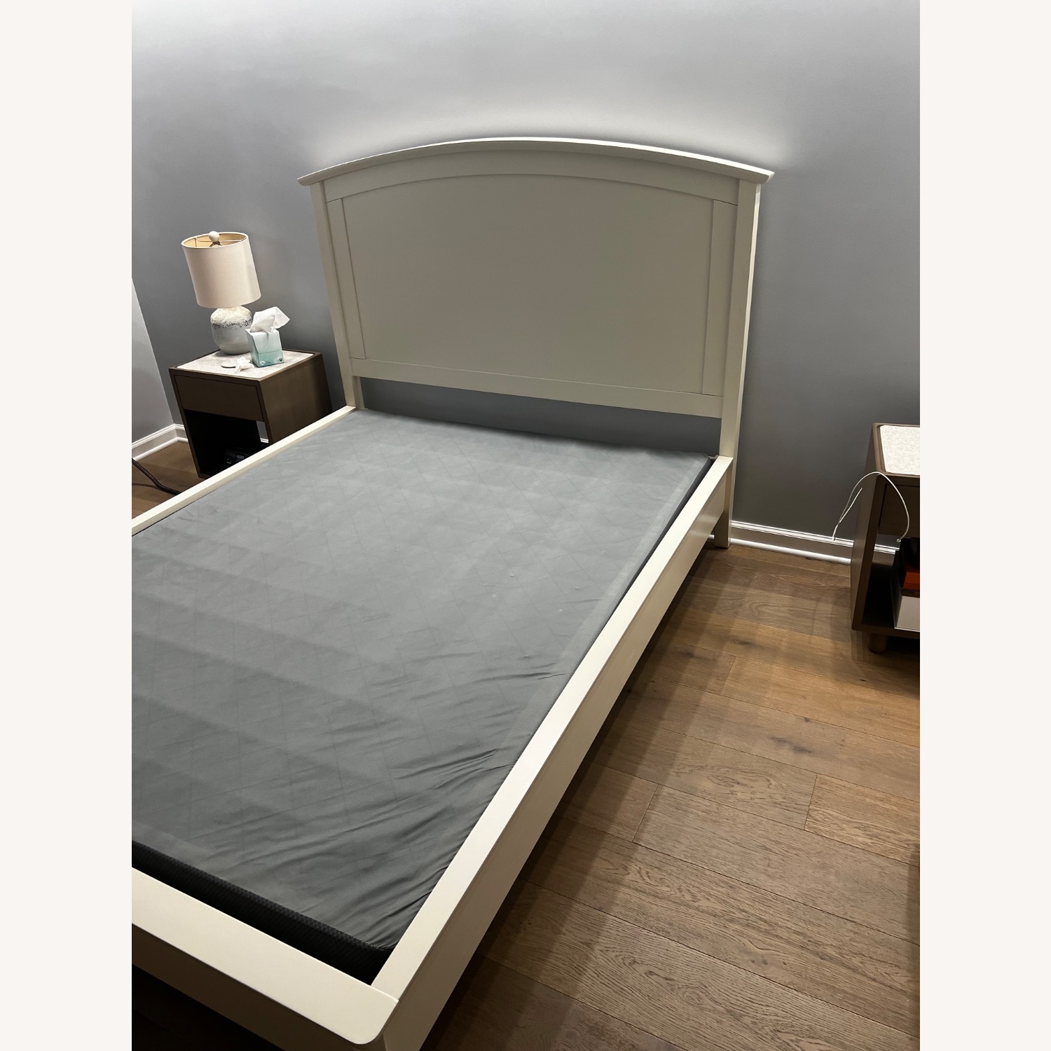 Pottery Barn Chloe Queen White Bed - image-3