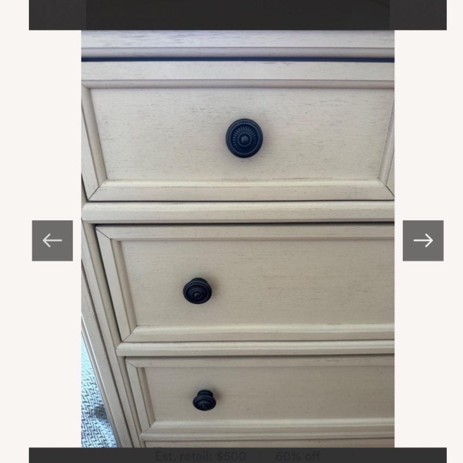 Beige 6 Drawer Dresser - image-5