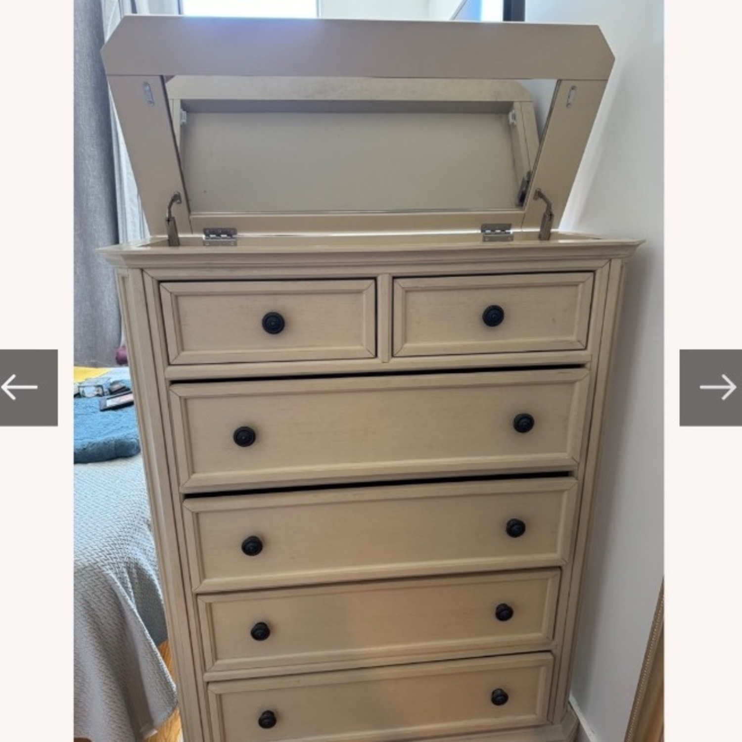 Beige 6 Drawer Dresser - image-0