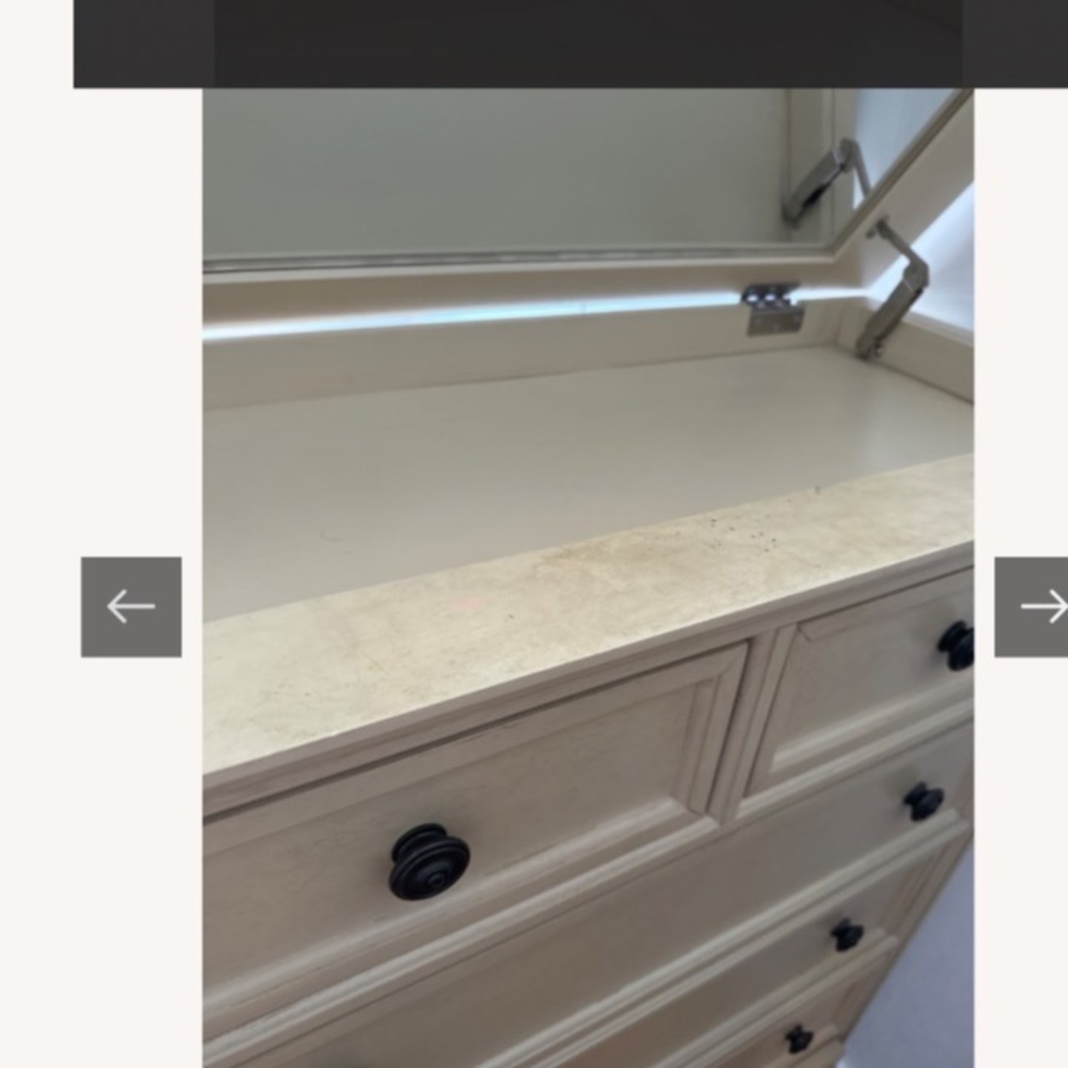 Beige 6 Drawer Dresser - image-6