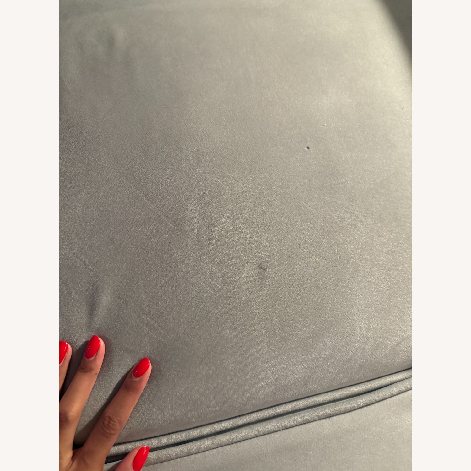 Velvet Gray Sleeper Couch - image-5