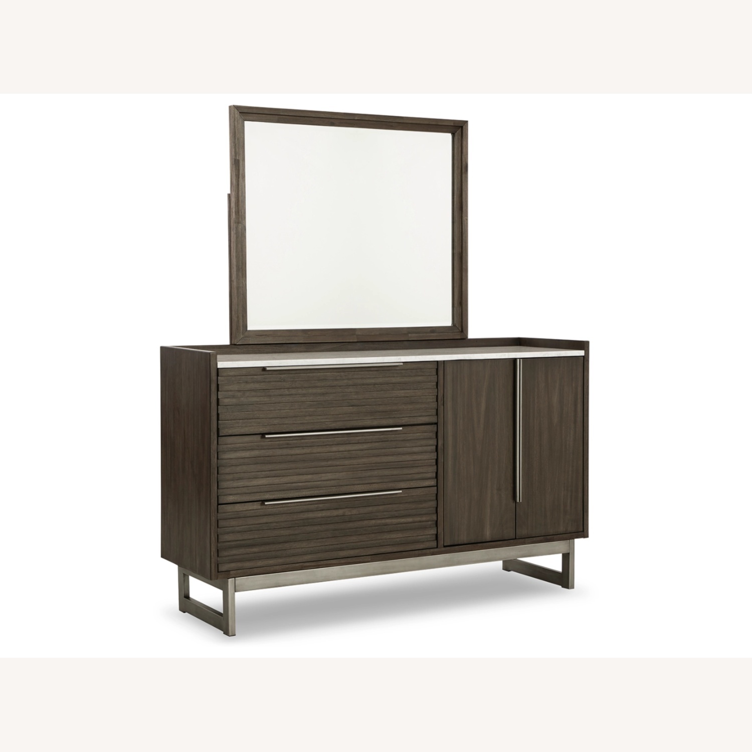 Ashley Arkenton King Panel Bed with Mirrored Dresser - image-5