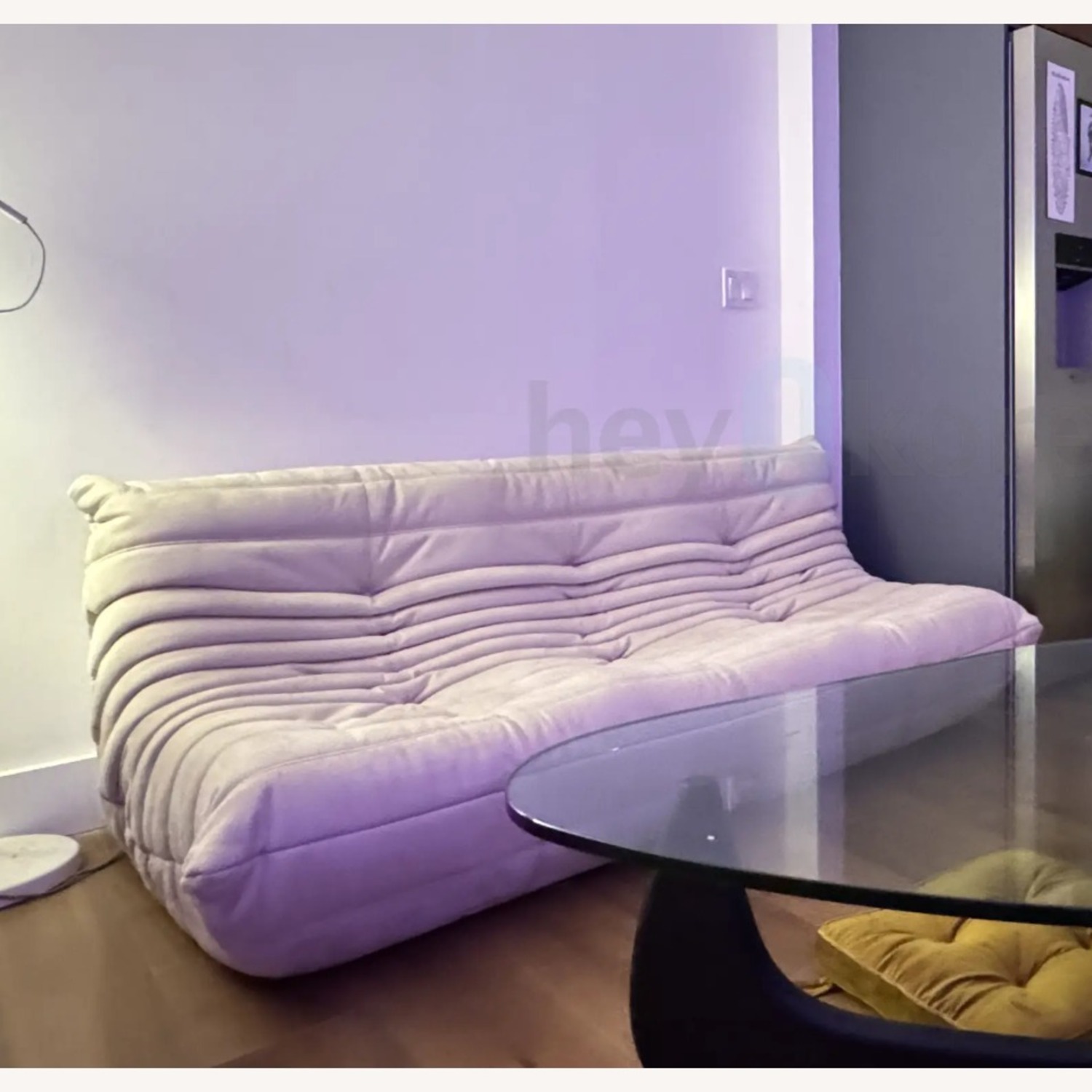 Wayfair Armless Bean Bag 3-Seat Togo - image-3