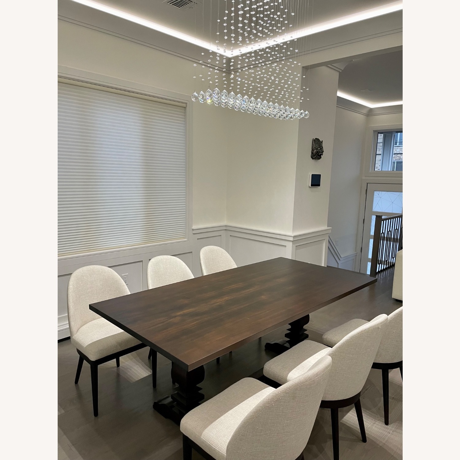 Custom Handcrafted Solid Wood Dining Table - AptDeco
