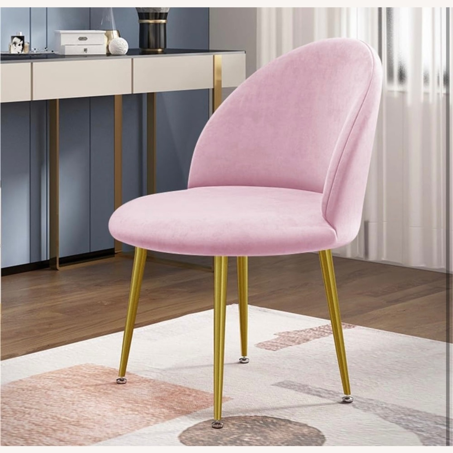 Cozy, Chic Blush Pink Chair  - image-2
