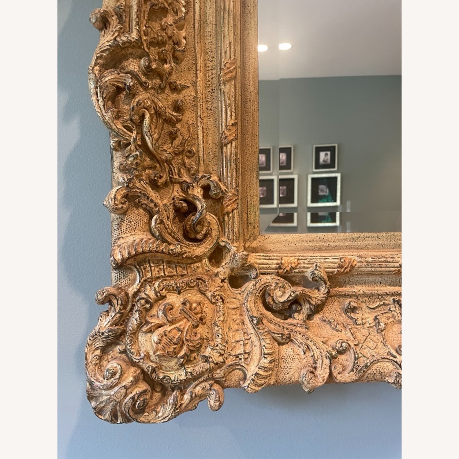 Vintage Ornate Wall Mirror - image-3