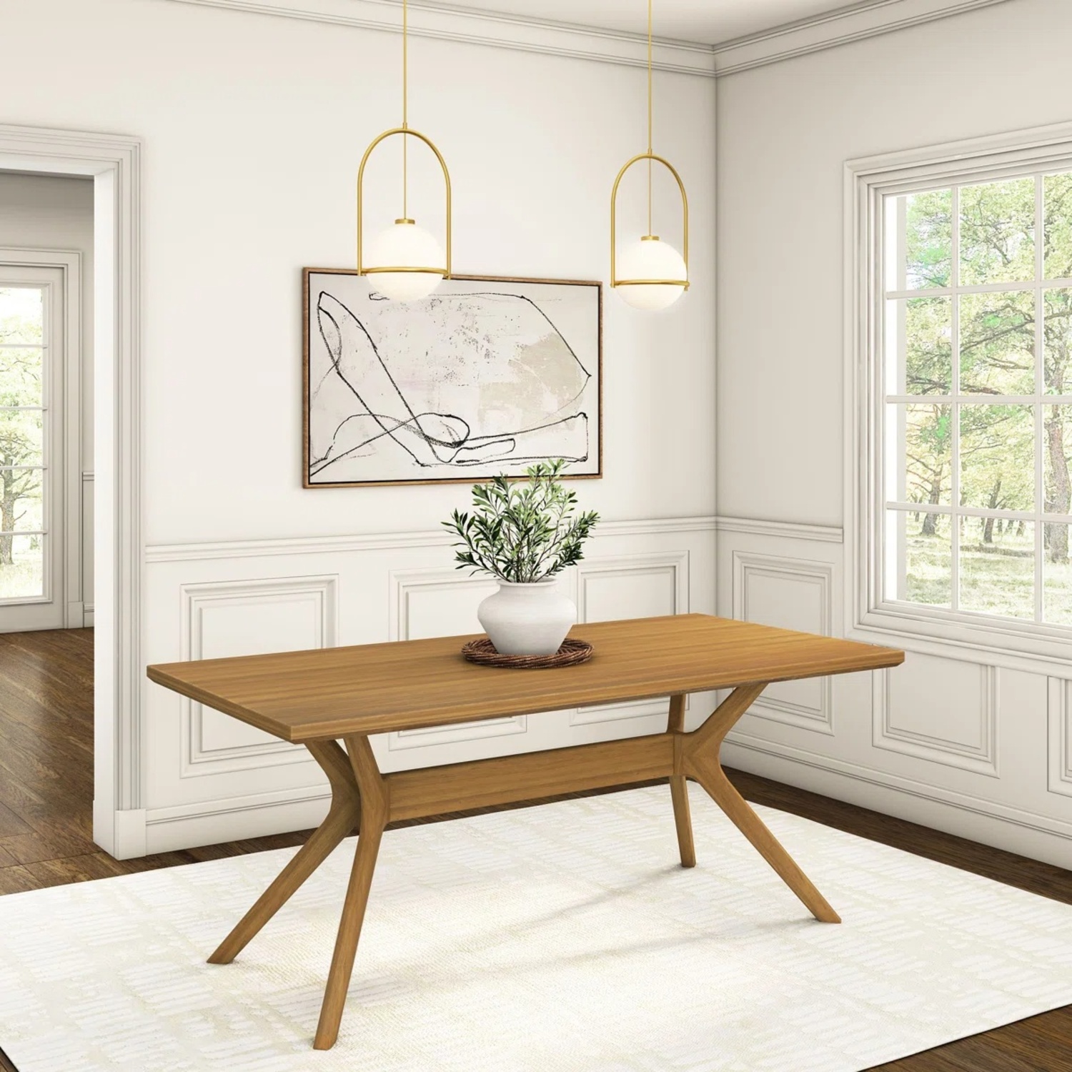 Wayfair Wood Dining Table - image-4