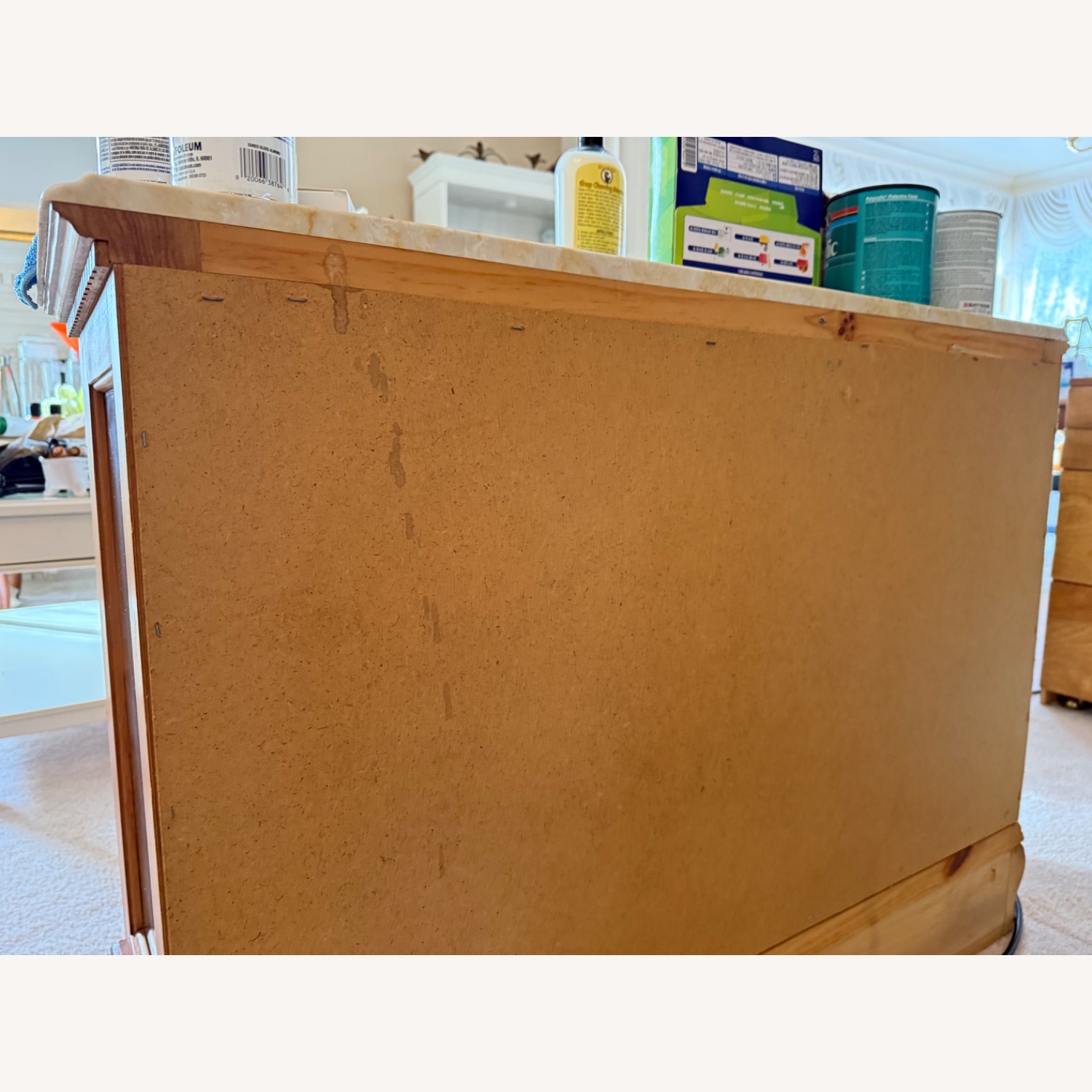 Pulaski Marble Top Console Cabinet with lighting - image-4