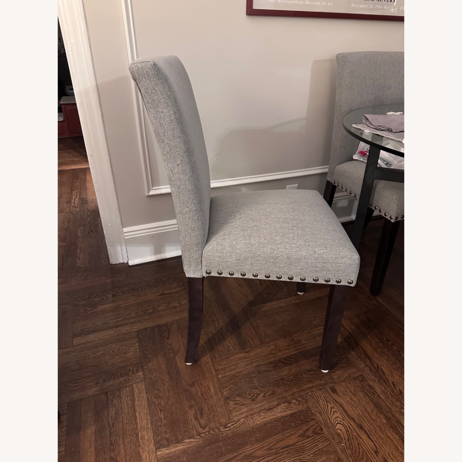 Fabric & Wood Parsons Dining Chairs  - image-6