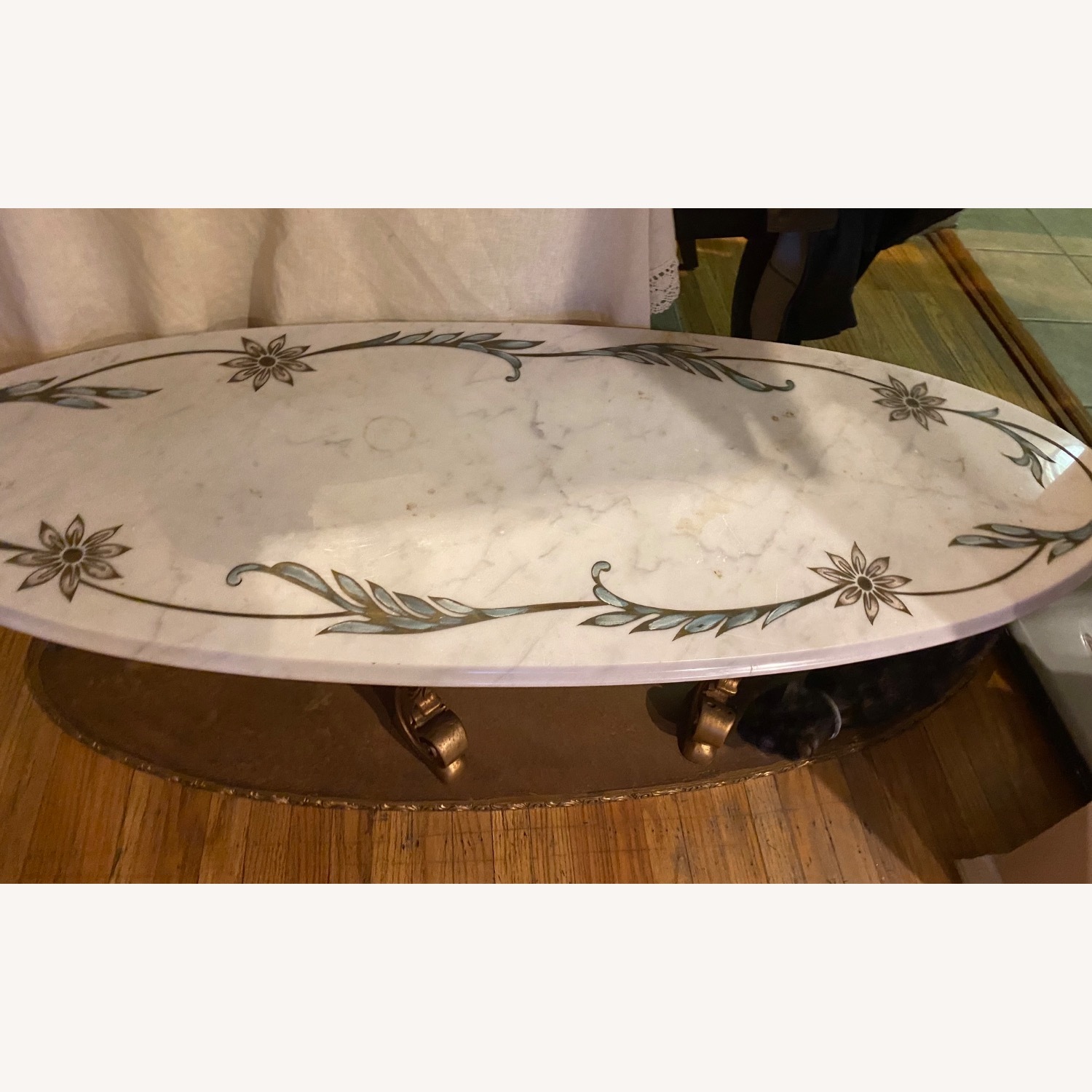 Vintage Marble Coffee Table - image-3