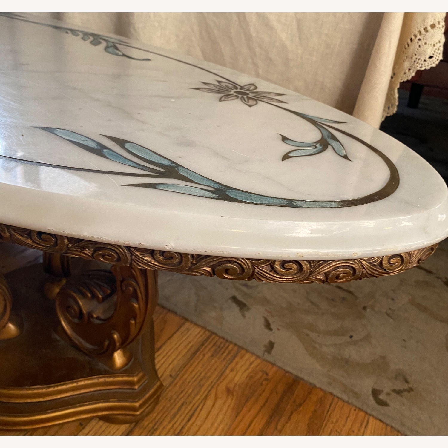 Vintage Marble Coffee Table - image-4