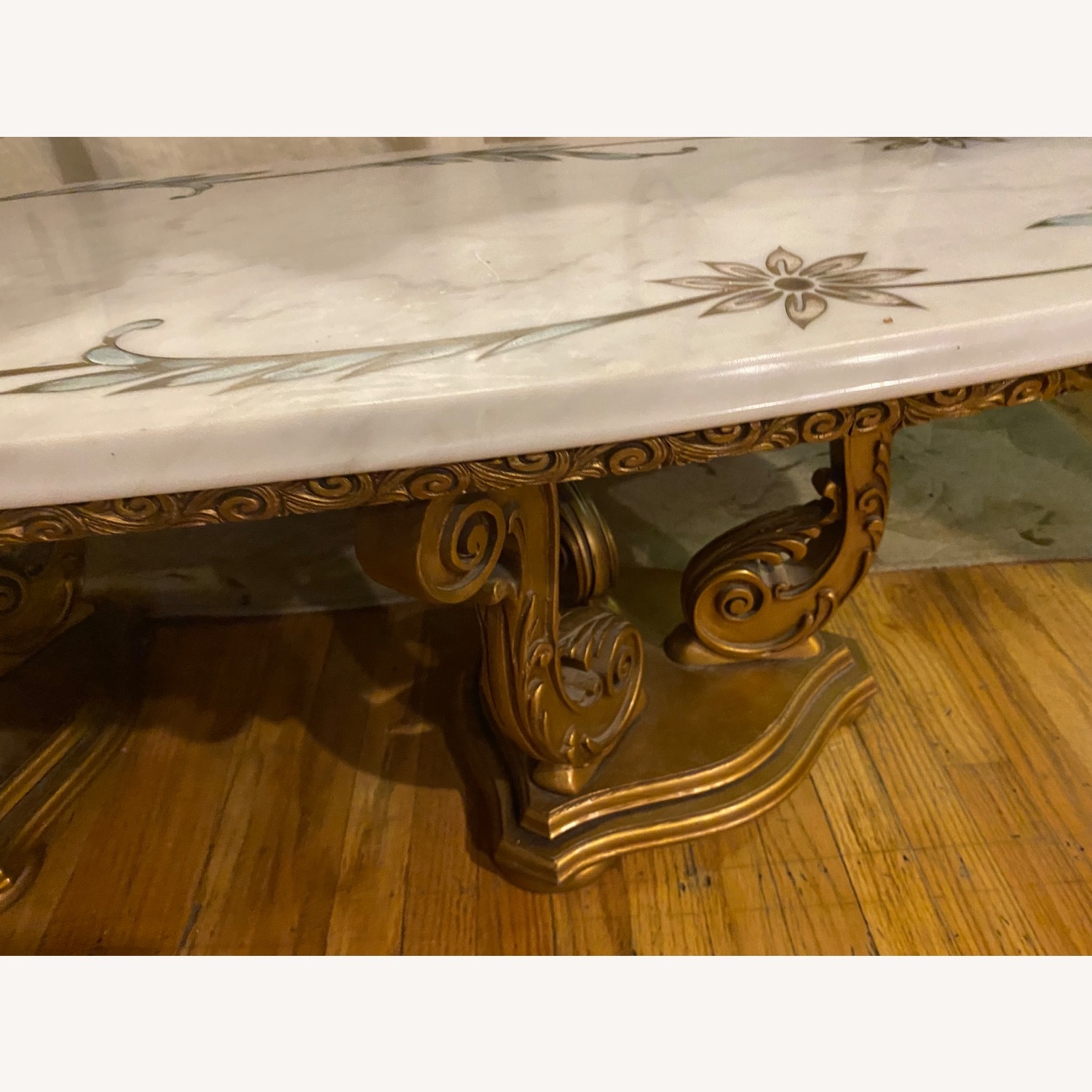 Vintage Marble Coffee Table - image-8