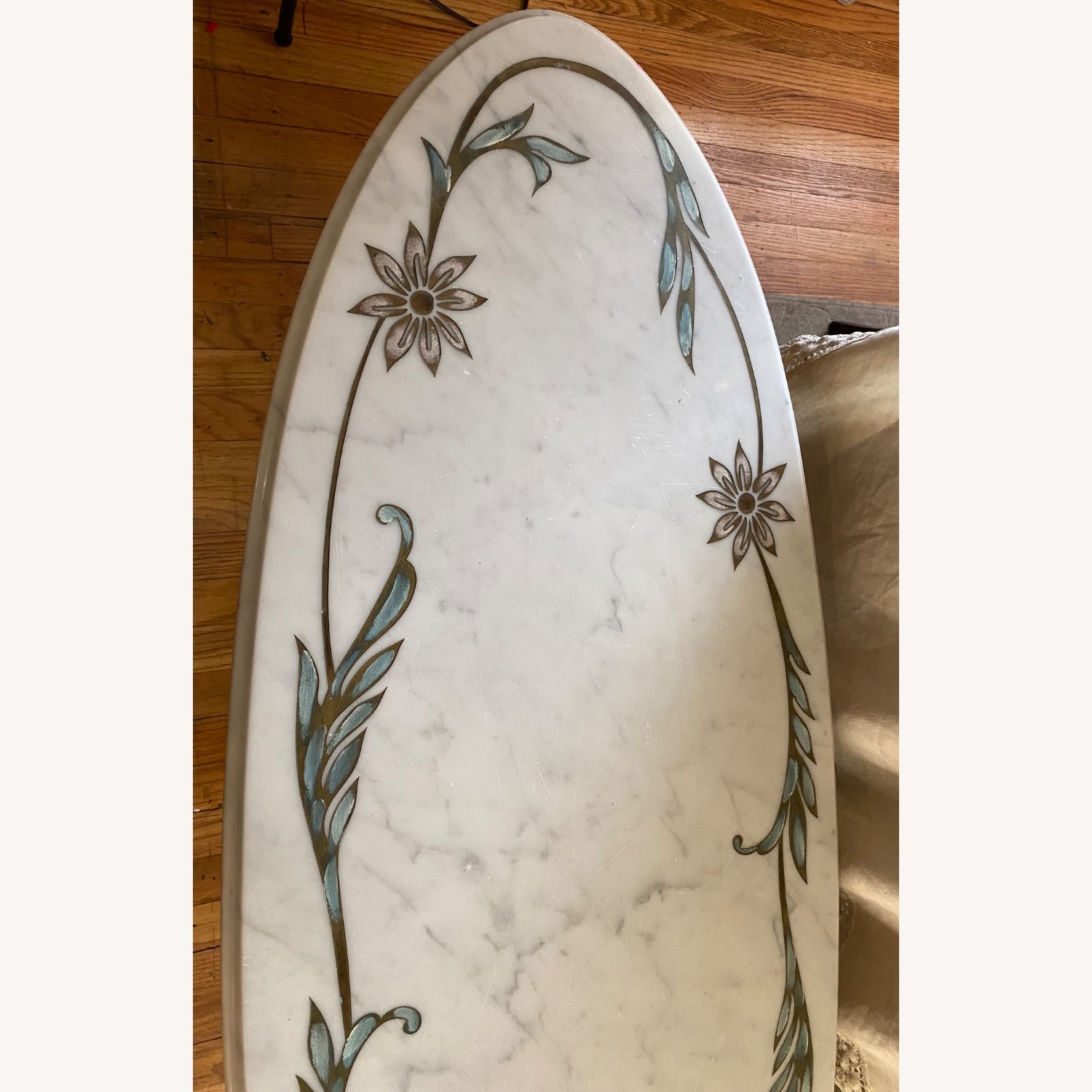 Vintage Marble Coffee Table - image-2