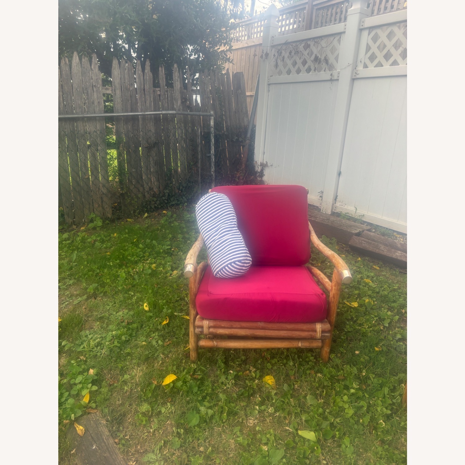 Vintage Bamboo/Rattan Loveseat and Chairs - image-5