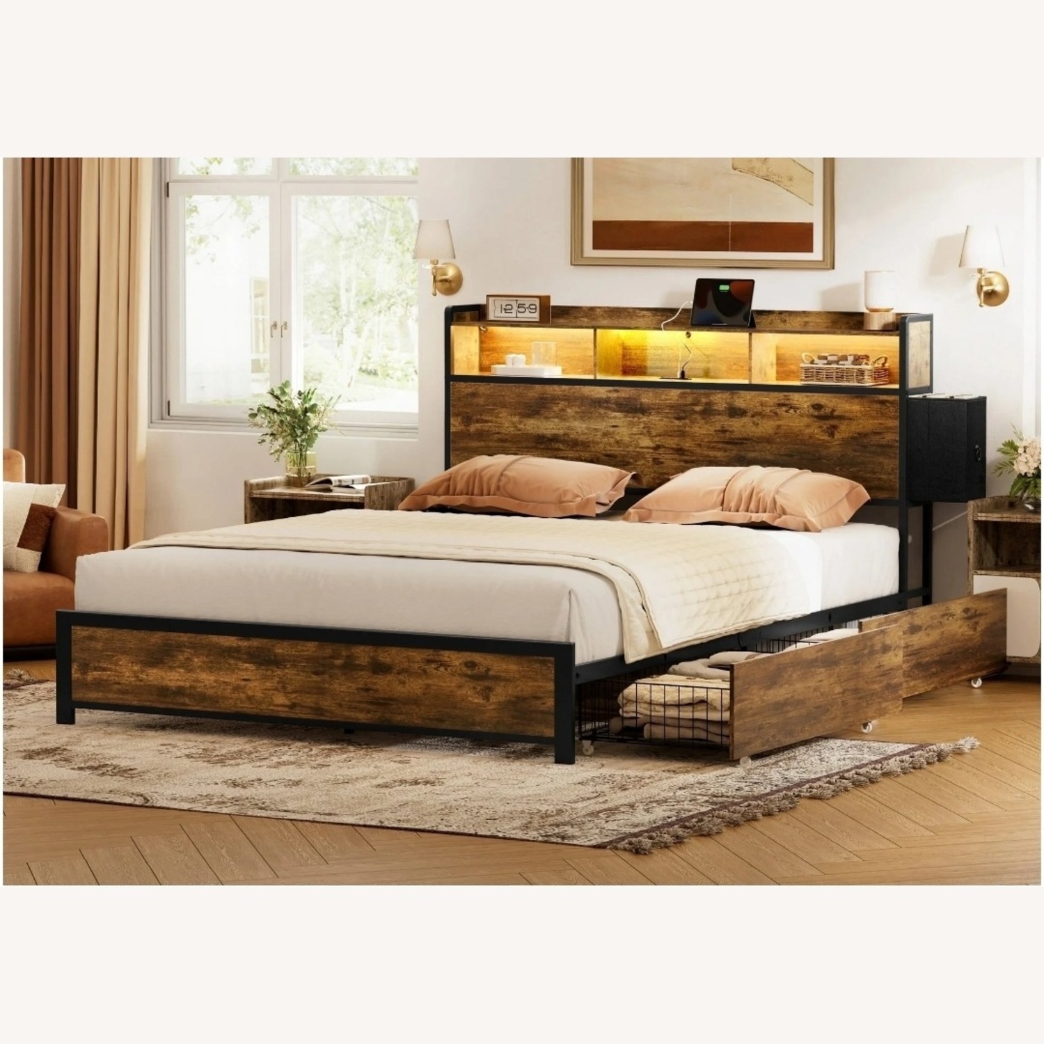FULL Storage Bed Frame - image-2