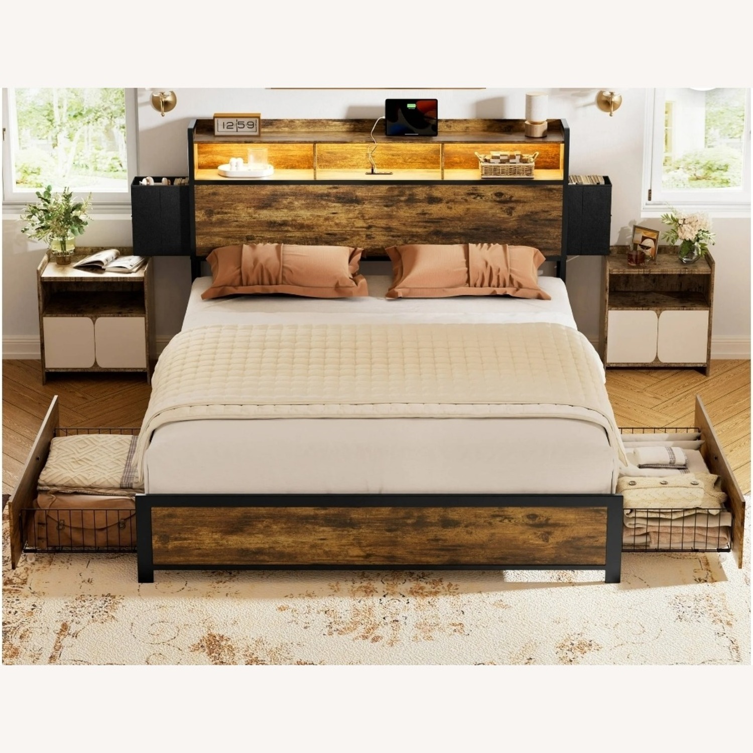 FULL Storage Bed Frame - image-1