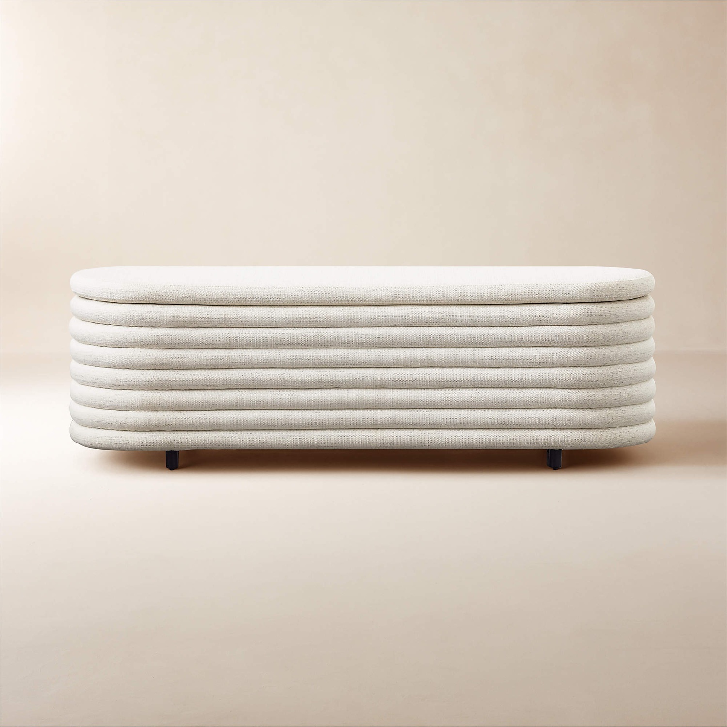 Rialto 60" Warm White Storage Bench - image-5