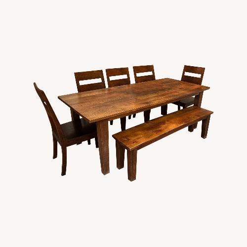 Used Crate & Barrel Solid Wood Dining Set for sale on AptDeco