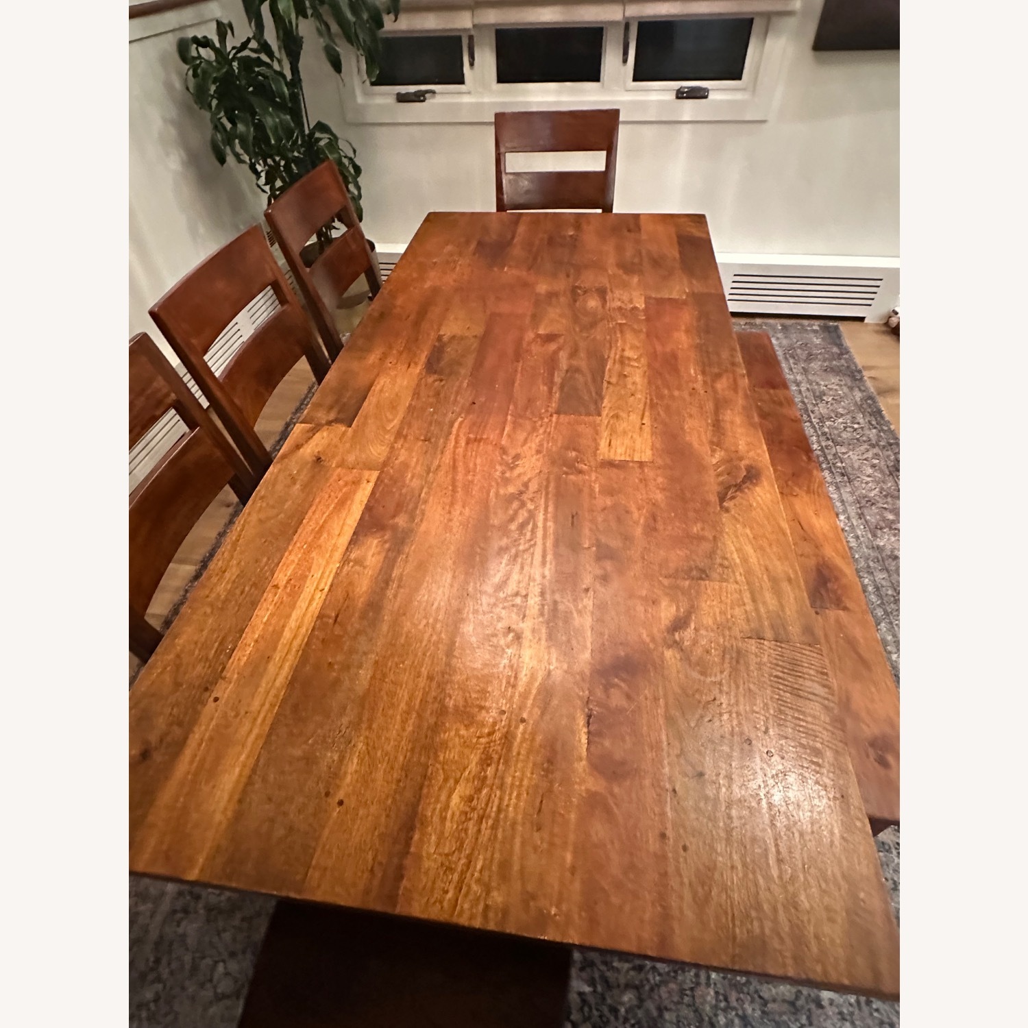 Crate & Barrel Solid Wood Dining Set - image-4