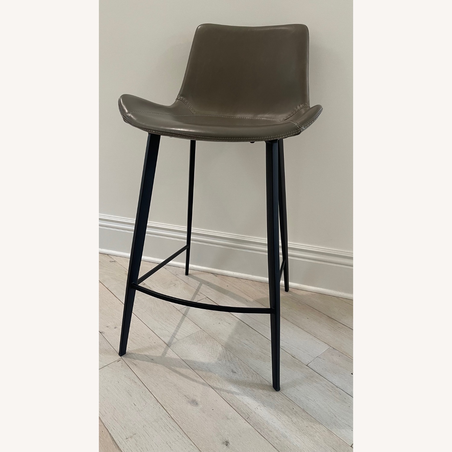 Set of 4 Gage Faux Leather Counter Stools - image-2