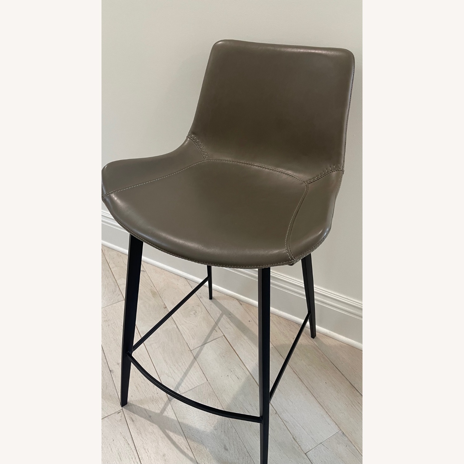 Set of 4 Gage Faux Leather Counter Stools - image-3