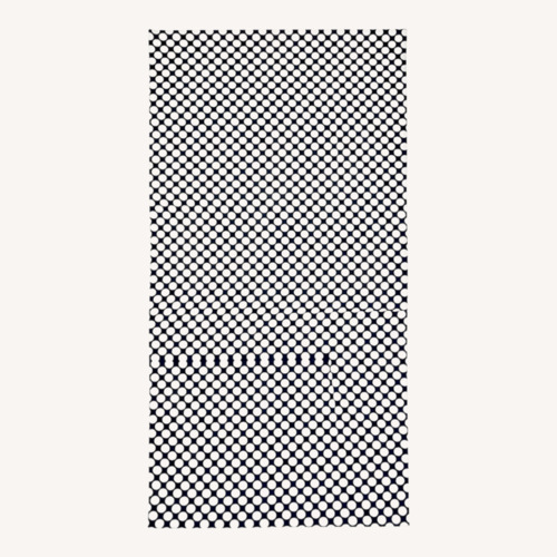 Used Abbey Carpet SF Jump Area Rug - Navy/White for sale on AptDeco