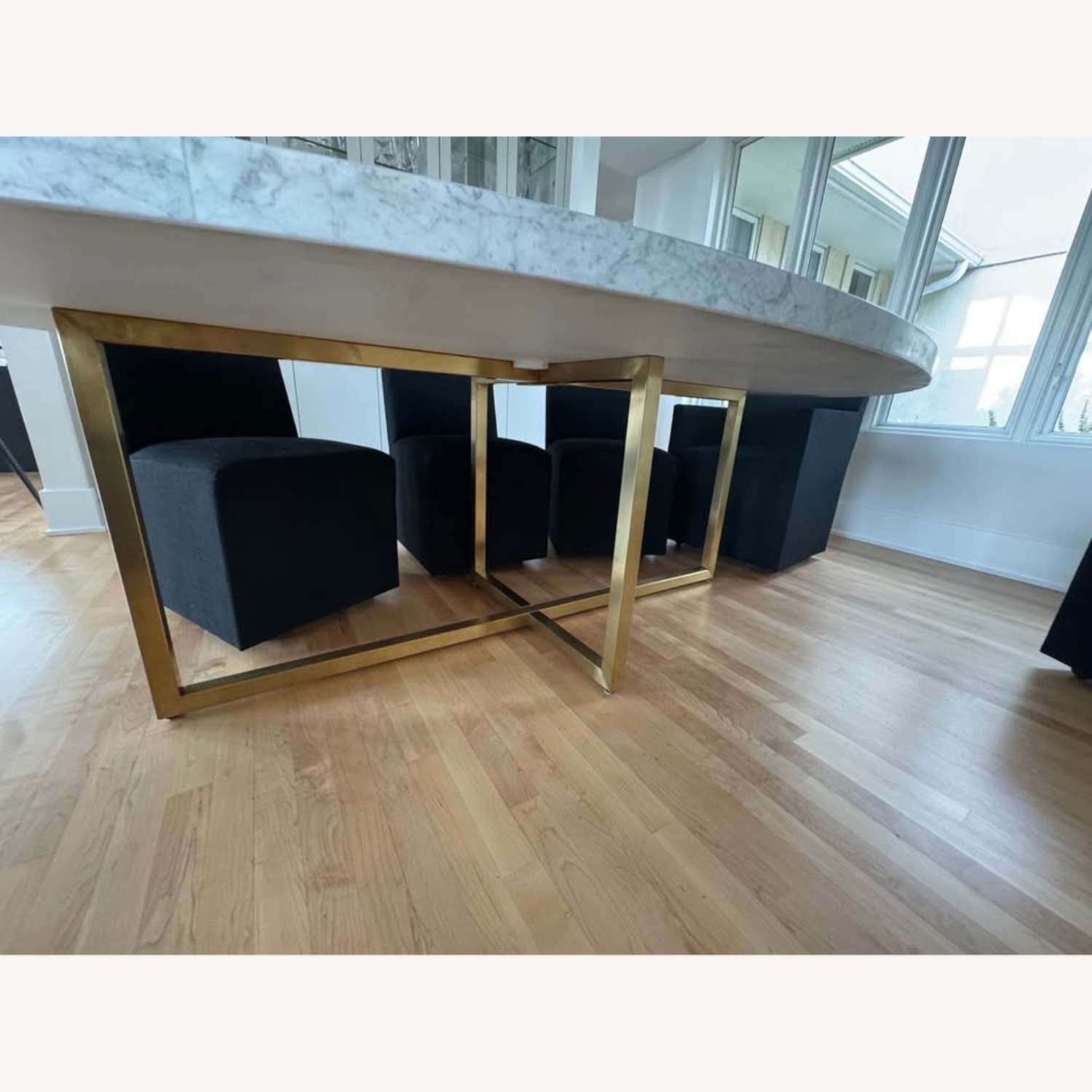 RH Torano Marble Oval Dining Table for 8 - image-3