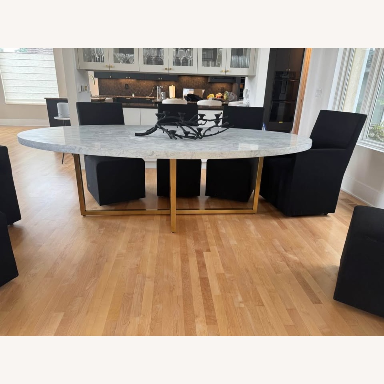 RH Torano Marble Oval Dining Table for 8 - image-2