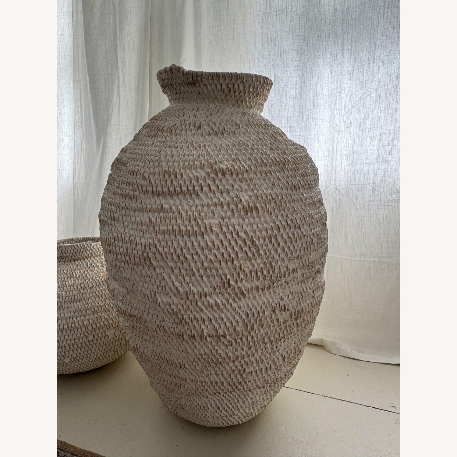 Restoration Hardware African Gourd Baskets a Pair - image-6