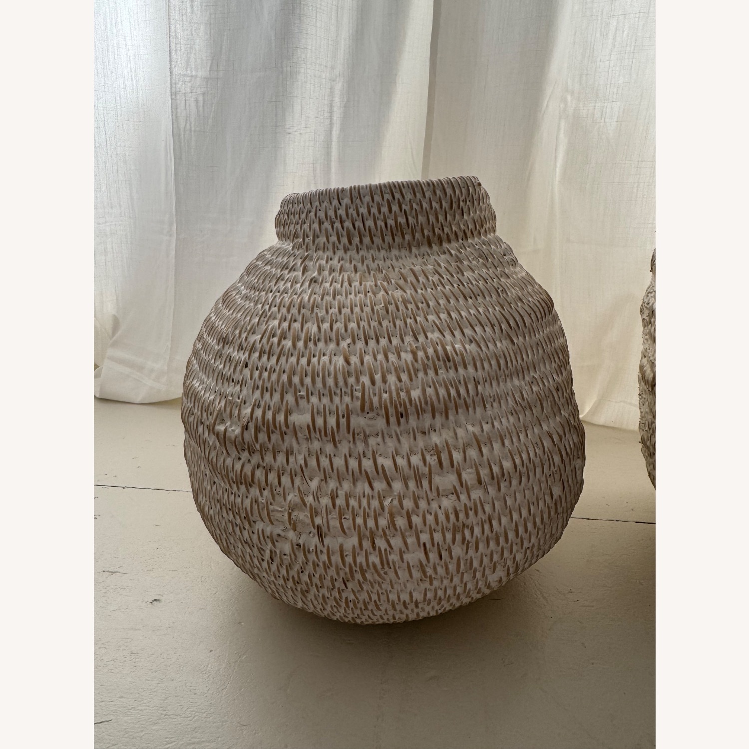 Restoration Hardware African Gourd Baskets a Pair - image-5