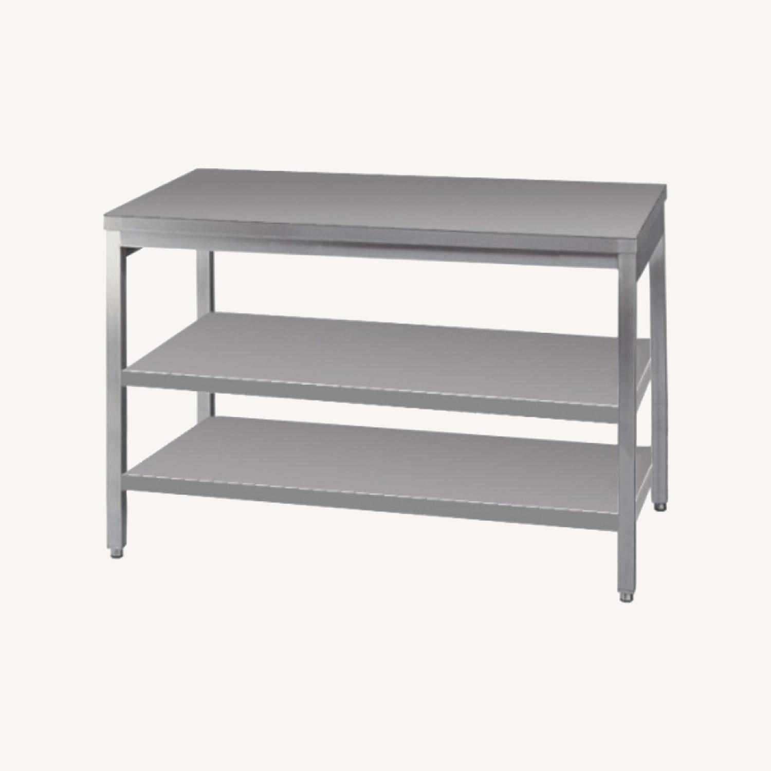 Room & Board Portica Marble Quartz Two-Shelf Counter Table - image-0