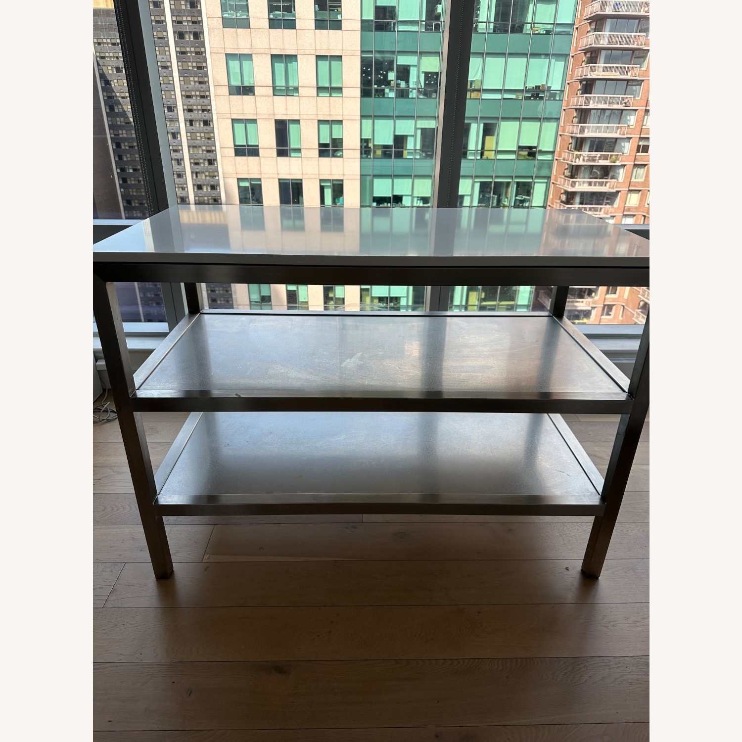 Room & Board Portica Marble Quartz Two-Shelf Counter Table - image-3