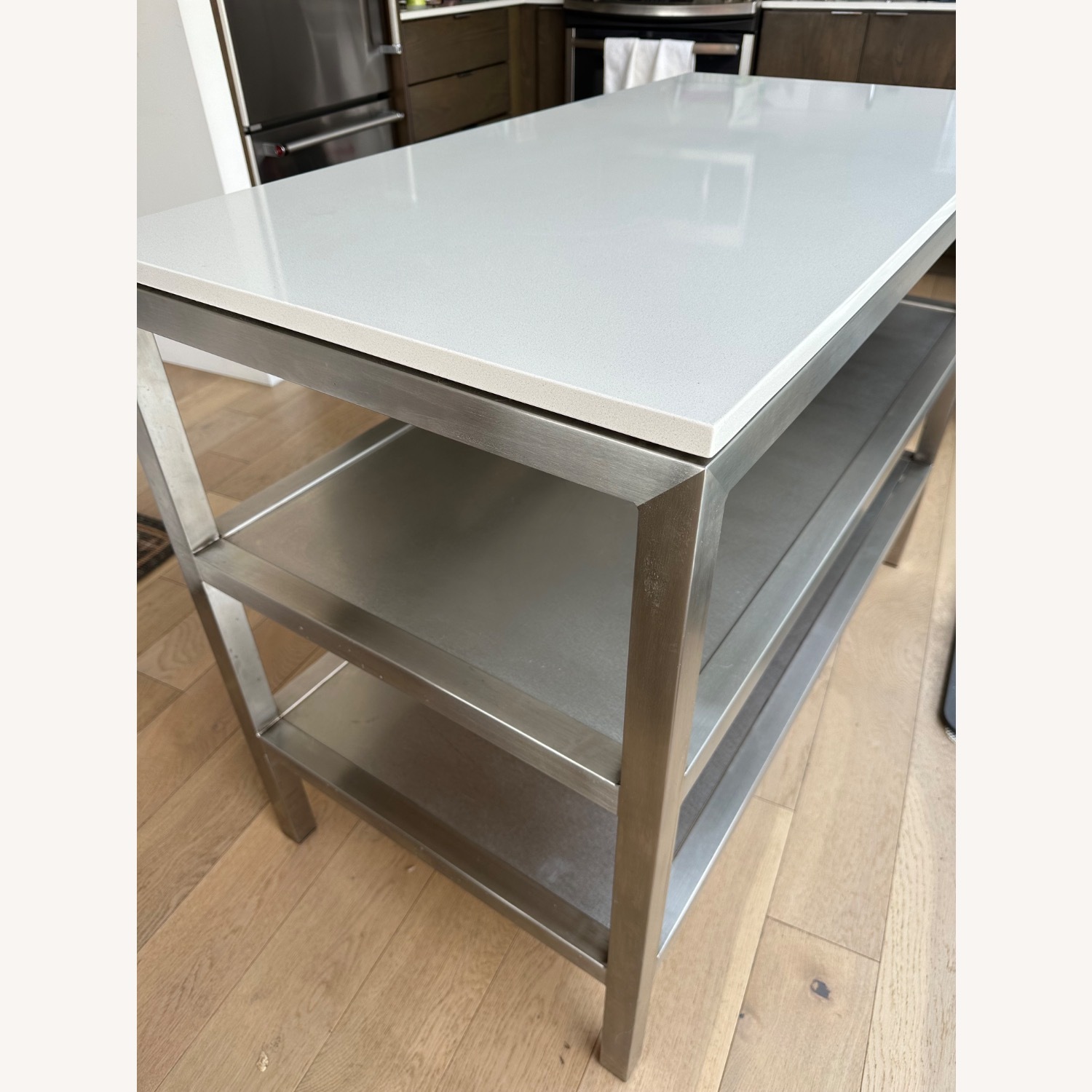 Room & Board Portica Marble Quartz Two-Shelf Counter Table - image-1