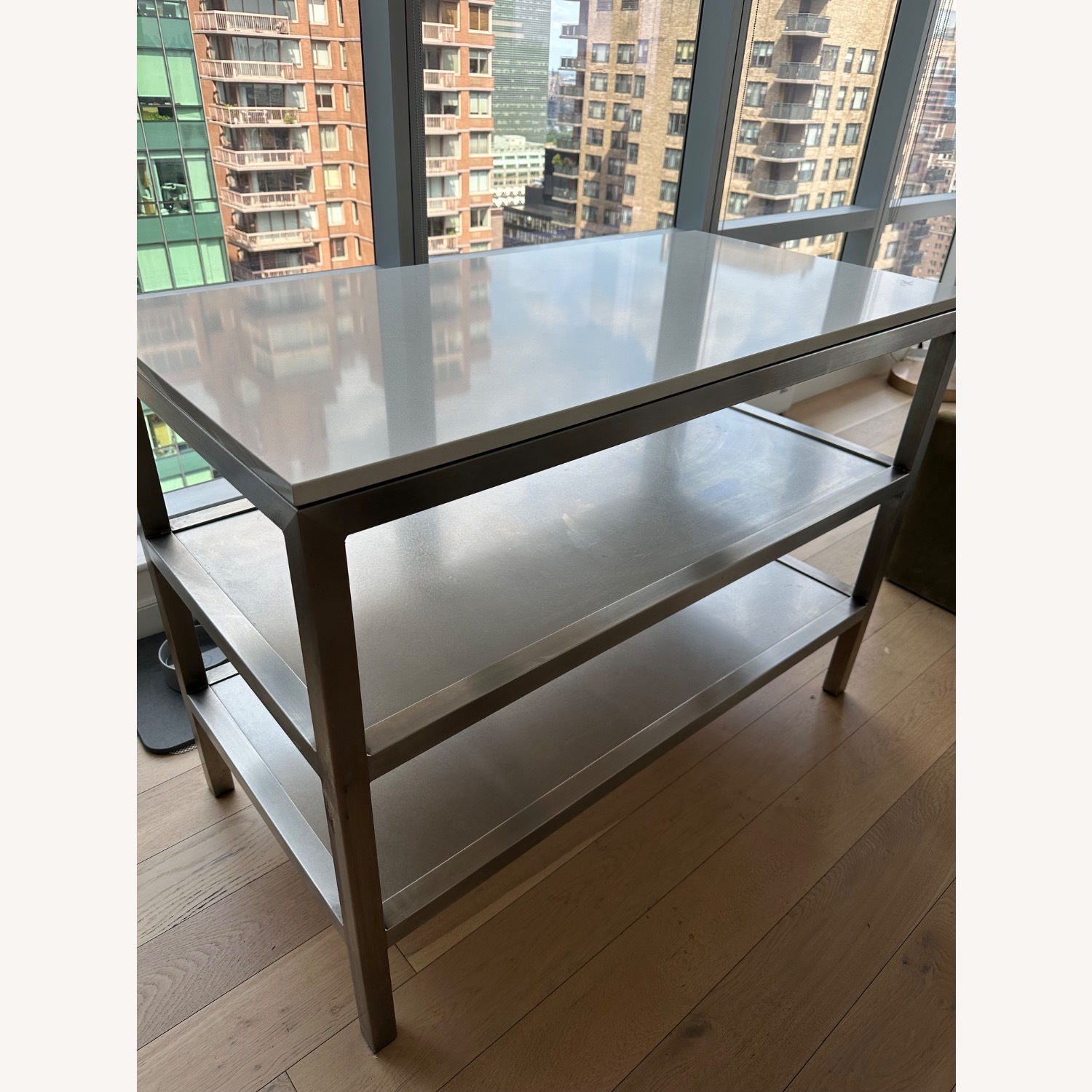 Room & Board Portica Marble Quartz Two-Shelf Counter Table - image-2