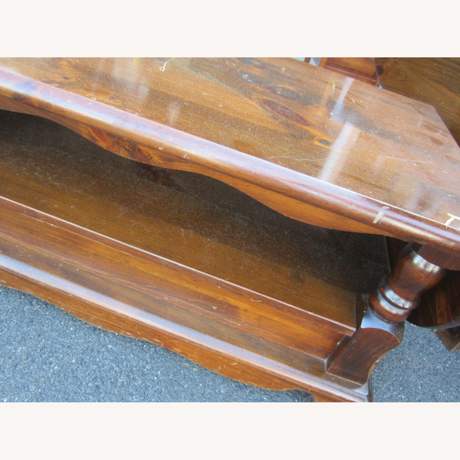 Vintage 3 Piece Colonial Table Set - image-12