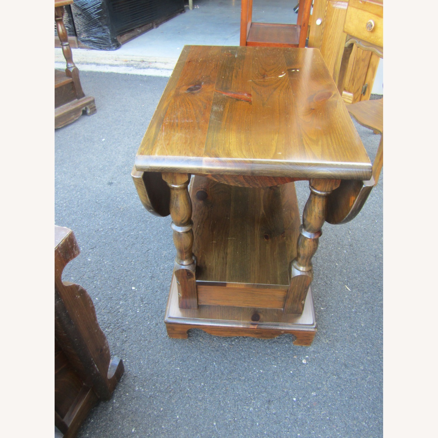 Vintage 3 Piece Colonial Table Set - image-20