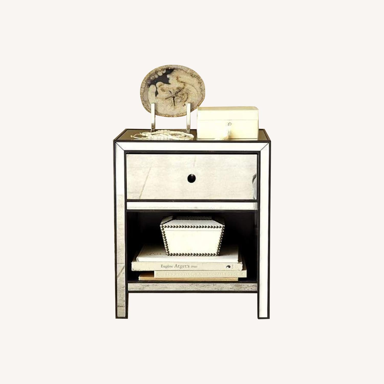 Pottery Barn Marnie Antique Mirrored Nightstand - image-0