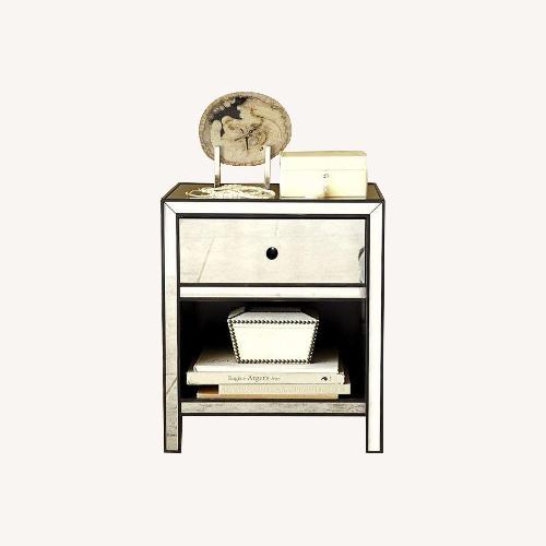 Used  Pottery Barn Marnie Antique Mirrored Nightstand for sale on AptDeco