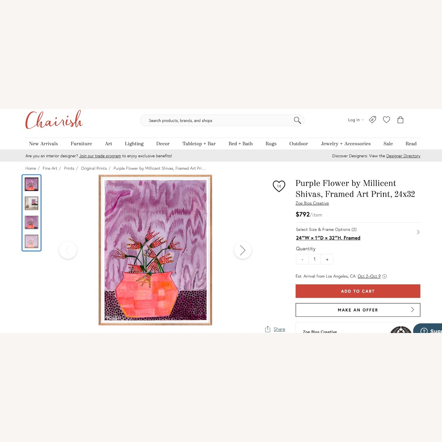 Purple Flower by Millicent Shivas - image-3