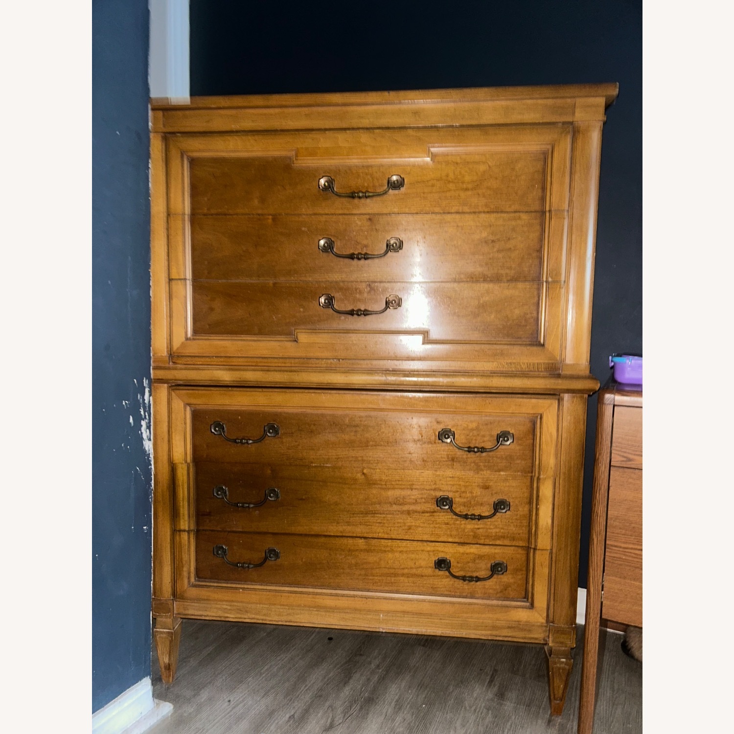 Vintage Thomasville High Boy Chest with 6 Drawers - image-3