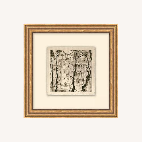 Used Venice Sketch Architecture Wall Art for sale on AptDeco